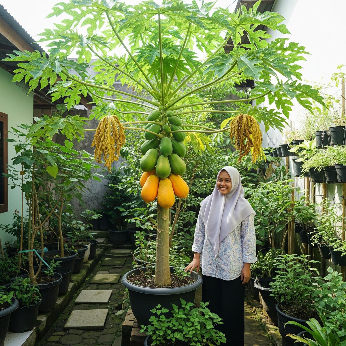 Inspirasi Kebun Buah dengan Tabulampot