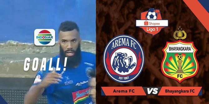 VIDEO: Arema FC Perbesar Keunggulan Lewat Gol Comvalius di Akhir Babak 1