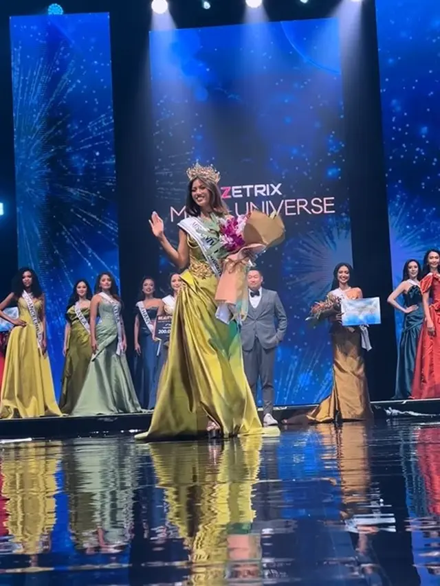 Potret Sanly Liu selama Ajang Miss Universe Indonesia 2025