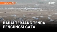 Gaza Diterpa Badai Dan Ketidakpastian Gencatan Senjata