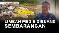 Warga Serang, Banten, resah karena limbah bekas rumah sakit dibuang dekat permukiman mereka. Jika diguyur hujan, tumpukan limbah mengeluarkan bau tidak sedap.