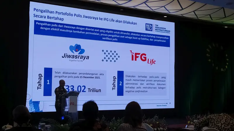 Wakil Direktur Utama PT Asuransi Jiwa IFG (IFG Life) sekaligus Ketua Tim PMO Restrukturisasi Hexana Tri Sasongko.