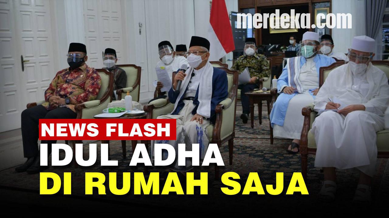 VIDEO: Wapres Ma'ruf Amin Minta Masyarakat Salat Idul Adha di Rumah