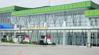 Terminal Amplas di Jalan Panglima Denai, Kelurahan Timbang Deli, Kecamatan Medan Amplas, Kota Medan