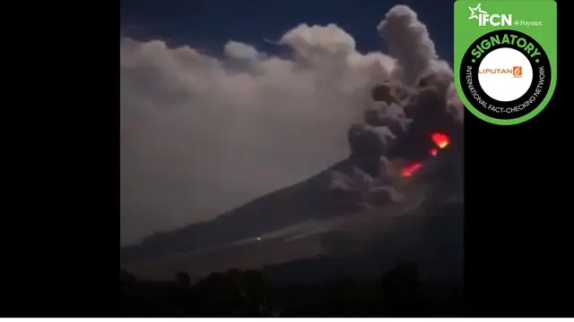 Tidak benar ini video erupsi Gunung Semeru