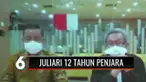 Juliari terdiam usai vonisnya dibacakan, ia divonis 12 tahun penjara dimana setahun lebih berat dari tuntutan jaksa, dan denda sebesar Rp 500 juta.
