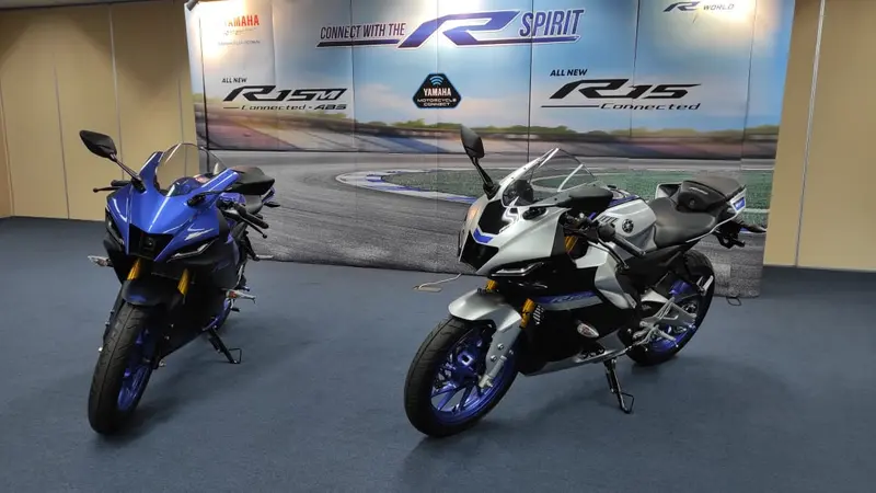 Yamaha R15 Connected dan All New Yamaha R15M Connected ABS resmi meluncur di Indonesia (Arief A/Liputan6.com)