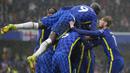 Chelsea sukses menumbangkan Southampton 3-1 dalam laga pekan ke-7 Liga Inggris 2021/2022 di Stamford Bridge, Sabtu (2/10/2021). Dengan mengoleksi 16 poin, Chelsea sukses menggusur Liverpool, yang belum bermain, dari puncak klasemen sementara. (AP/Kirsty Wigglesworth)