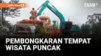 Hari Ke-6 Pembongkaran Hibisc Fantasy Park, Belasan Bangunan Sudah Dirobohkan