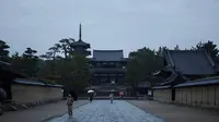 Ilustrasi Hyoruji Temple di Jepang (Dok.Insatagram/@toshifujiwara/https://www.instagram.com/p/CHo0-c_D5p4/Komarudin)