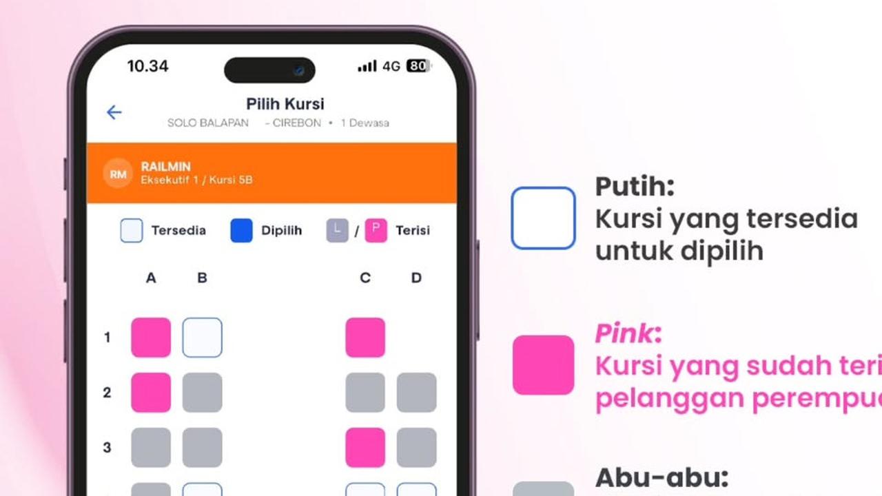 Cara Mendapatkan 'Seat Female' Lewat Fitur Baru Access by KAI