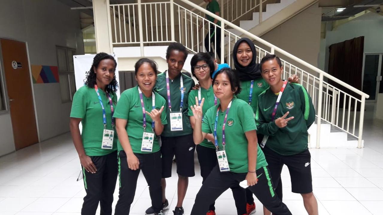 Para pemain Timnas Putri Indonesia di Asian Games 2018