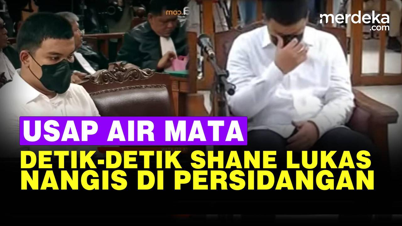 VIDEO: Shane Lukas Nangis Usap Air Mata di Sidang Kasus Penganiayaan David Ozora