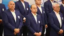 Wakil Ketua V Federasi Akuatik Indonesia, Adi Sariaatmadja (tengah) saat menghadiri pelatintikan pengurus baru yang digelar di Hote JS Luwansa, bilangan Kuningan, Jakarta Selatan pada Senin (4/8/2025) sore WIB.