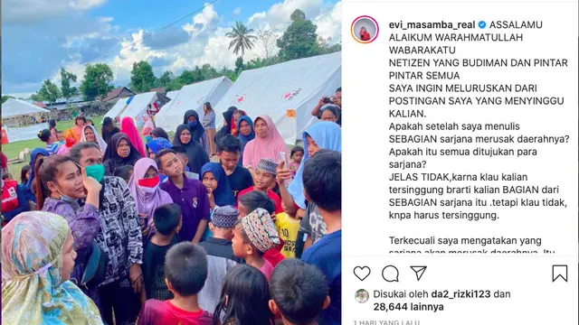Unggahan Evi Masamba