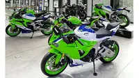 PT. Kawasaki Motor Indonesia menghadirkan Kawasaki Ninja 40th Anniversary Edition untuk pasar otomotif Tanah Air. (KMI)