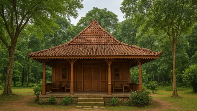 5 Model Rumah Sederhana di Desa dengan Halaman Luas dan Banyak Pepohonan