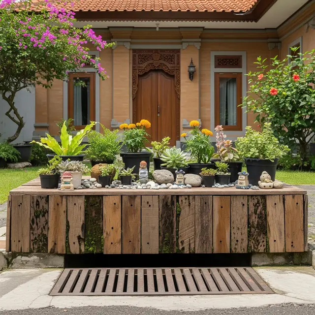 9 Kebun Mini di Atas Selokan yang Ditutup Rapi, Inovasi Ruang Hijau