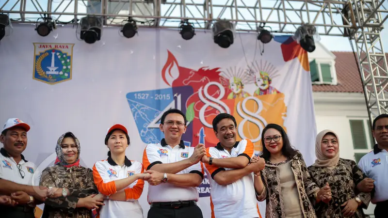 Ahok-Djarot Kompak Resmikan HUT Kota Jakarta ke-488