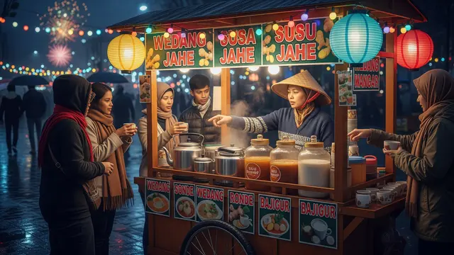 Ide Jualan Minuman saat Malam Tahun Baru (Gemini AI)