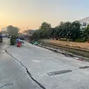 4 Bulan Jalan Amblas di Pulo Gadung Tak Kunjung Diperbaiki