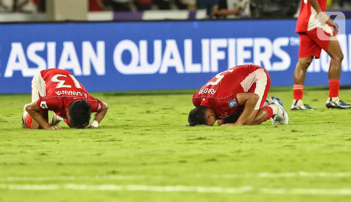 Kemenangan atas Bahrain menjaga peluang Garuda melaju ke Piala Dunia 2026 yang berlangsung di Amerika Serikat, Kanada, dan Meksiko. (Liputan6.com/Angga Yuniar)
