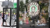 Stars Coffee di Rusia, membuka rantai kedai kopi setelah hengkangnya Starbucks dari negara itu. (Dok: AFP liputan6.com dyahpamela)