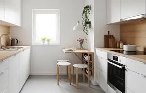 7 Desain Dapur Minimalis 3x2 Tetap Lega dengan Meja Makan Mini, Hemat Ruang