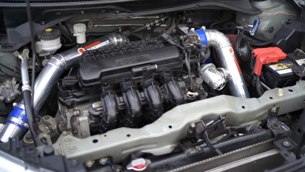 Mesin standar Brio Satya dipasangi turbo kit (IMX)