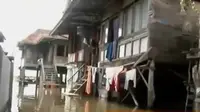 Sekitar 500 rumah warga Kecamatan Tanjung Atas, Ogan Ilir, Sumatera Selatan terendam banjir.