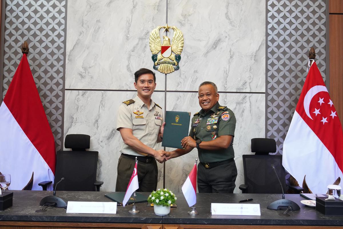 Dukung Stabilitas Kawasan, Wakasad Terima Kunjungan Chief of Staff-General Staff AD Singapura