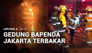 Gedung Bapenda Jakarta Terbakar