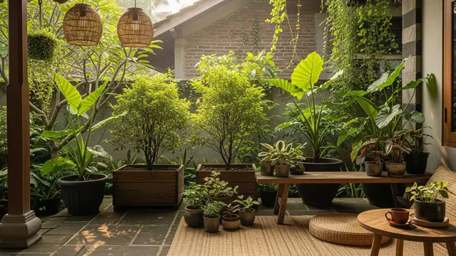 Ide Menata Teras Rumah Sederhana agar Terasa Seperti Taman/AI Generated