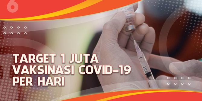VIDEO Headline: Target Vaksinasi Covid-19 1 Juta Dosis per Hari di Indonesia