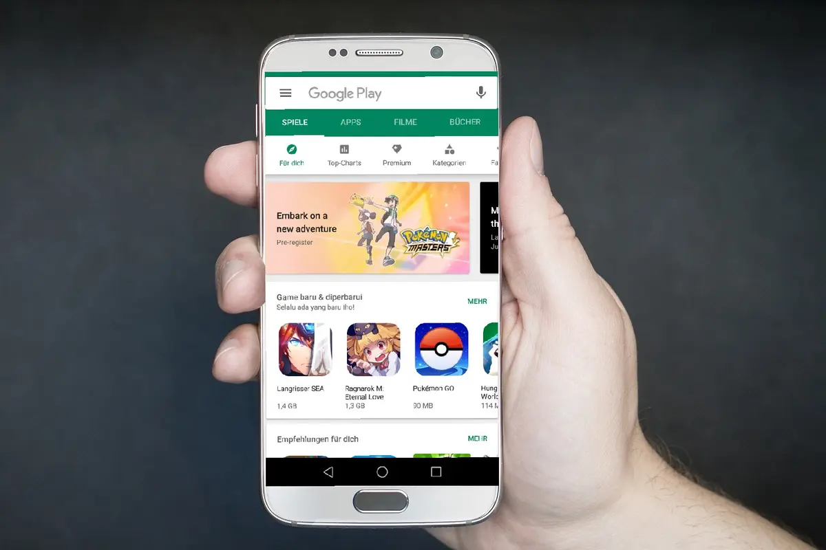 Google Play Store di Smartphone Android