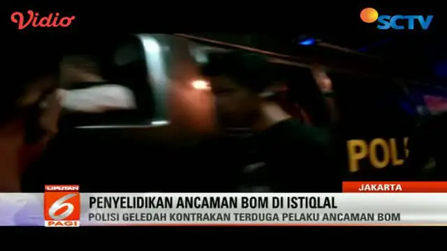 Polisi Gerebek Rumah Terduga Pelaku Ancamam Bom Masjid Istiqlal