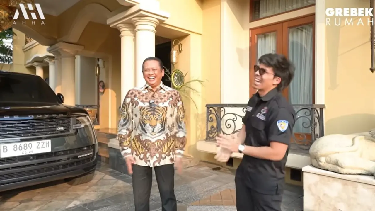 Atta Halilintar di kediaman Bamsoet (YouTube/AH)