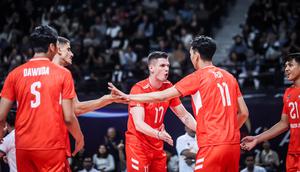 Jakarta Garuda Jaya harus akui keunggulan Foolad Sirjan Iranian (FSI) pada perempat final AVC Men’s Volleyball Champions League 2026. (PBVSI)