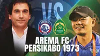 BRI Liga 1 - Arema FC Vs Persikabo 1973 - Duel Pelatih (Bola.com/Lamya Dinata/Adreanus Titus)