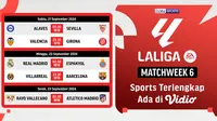 Jadwal Siaran Langsung Pertandingan La Liga Pekan ke-6 di Vidio Pekan Ini