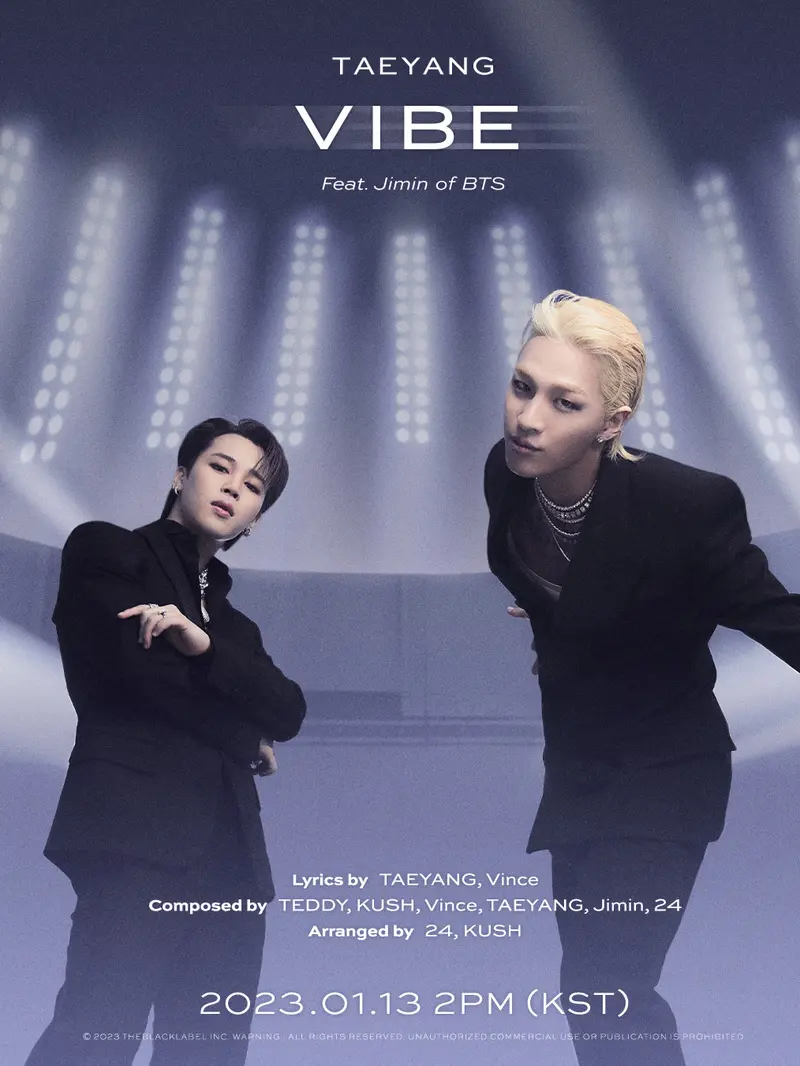 Kolaborasi Taeyang Bgbang dan Jimin BTS dalam Vibe. (The Black Label)