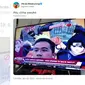 Trending di Twitter, Gibran gunakan background Naruto saat tampil di siaran TV