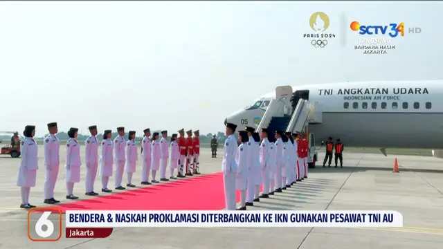 Dukplikat Bendera Merah Putih dan Teks Proklamasi Siap Dibawa ke IKN