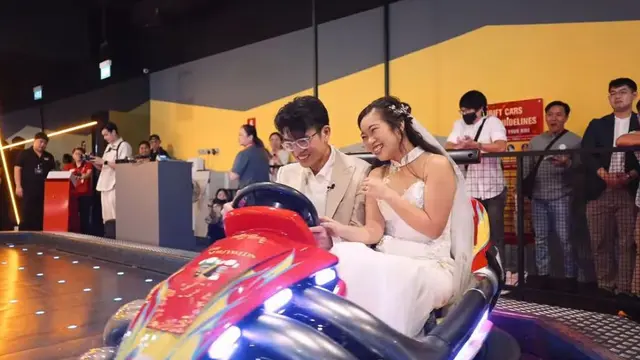 Pasangan Pengantin Pilih Menikah di Timezone karena Sering Jadi Tempat Kencan Selama Pacaran