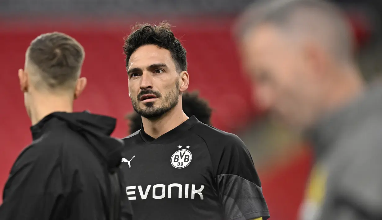 Hummels angkat kaki tidak lama setelah mengantar Die Borussen menjejak final Liga Champions. (INA FASSBENDER / AFP)
