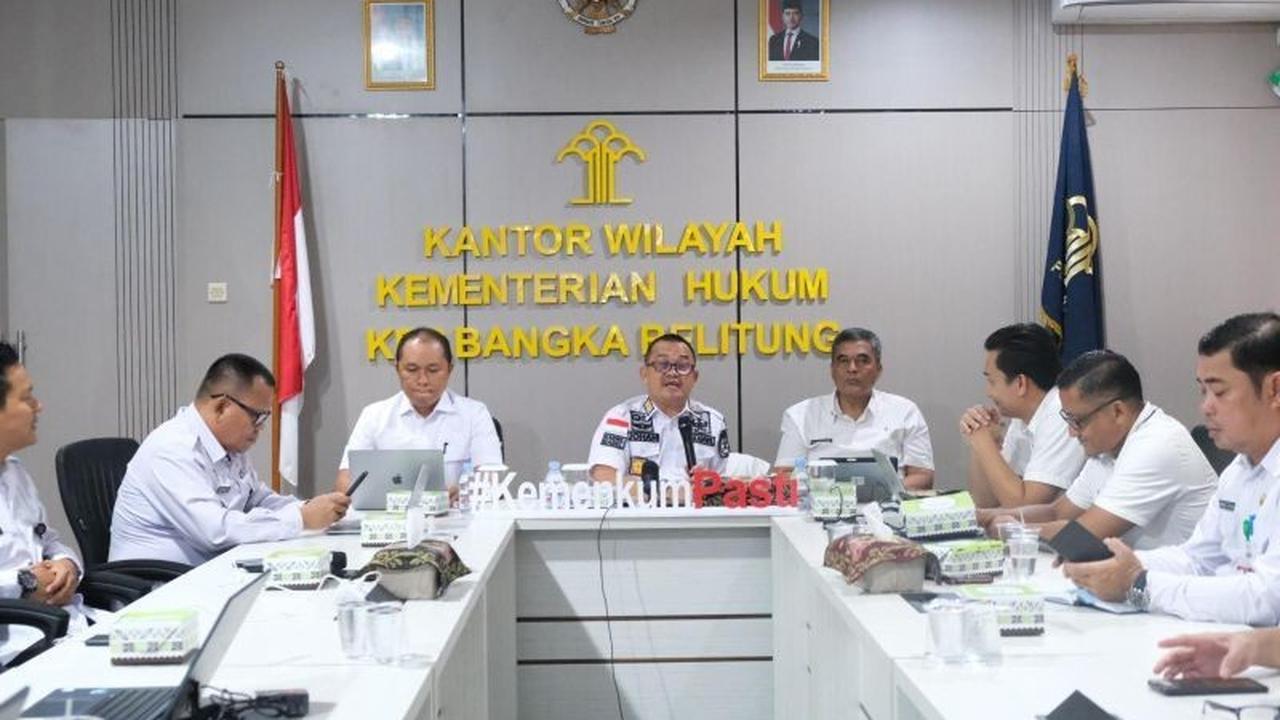 Harmonisasi Ranperda RTRW Bangka Tengah 2026-2046: Kemenkum Babel Pastikan Regulasi Selaras Hukum Nasional