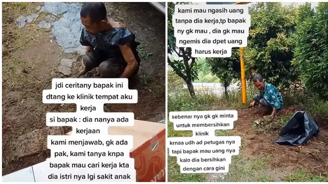 Istri Sedang Sakit, Kisah Pria Minta Pekerjaan Demi Dapat Uang Ini Bikin Haru