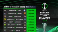 Jadwal Live Streaming UEFA Conference League Babak 16 Besar di Vidio, 17 Februari 2023. (Sumber : dok. vidio.com)