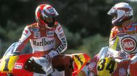 Rivalitas Wayne Rainey & Kevin Schwantz merupakan salah satu persaingan terpanas di ajang balap motor dunia. (Gpone)