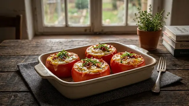 Resep Tomat Telur Panggang/AI Generated